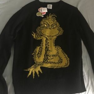 The Grinch sweater black small Brand new